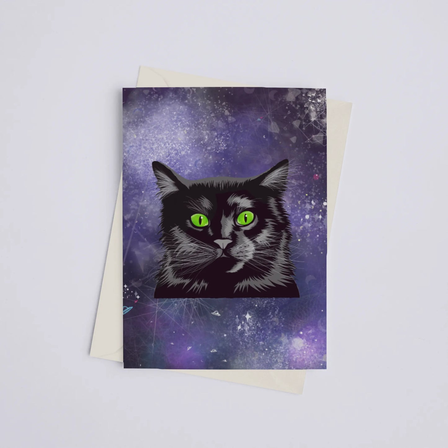 Galaxy Cat - Greeting Card (AKA: Space Pepper)