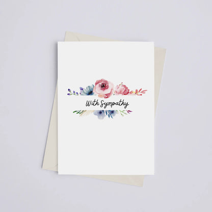 With Sympathy - Greeting Card