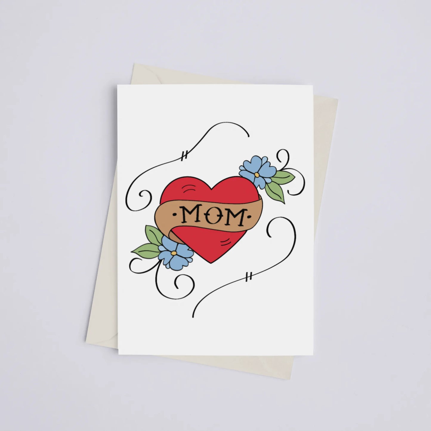 Mom Tattoo Card - Greeting Card