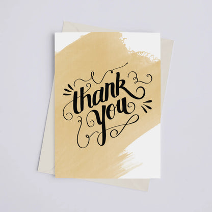 Thank You Watercolor - Greeting Card