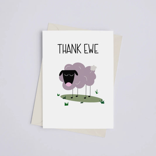 Thank Ewe - Greeting Card