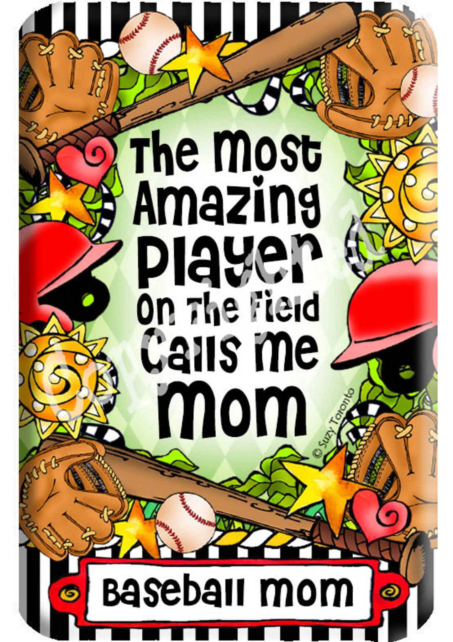 Baseball Family  Magnet