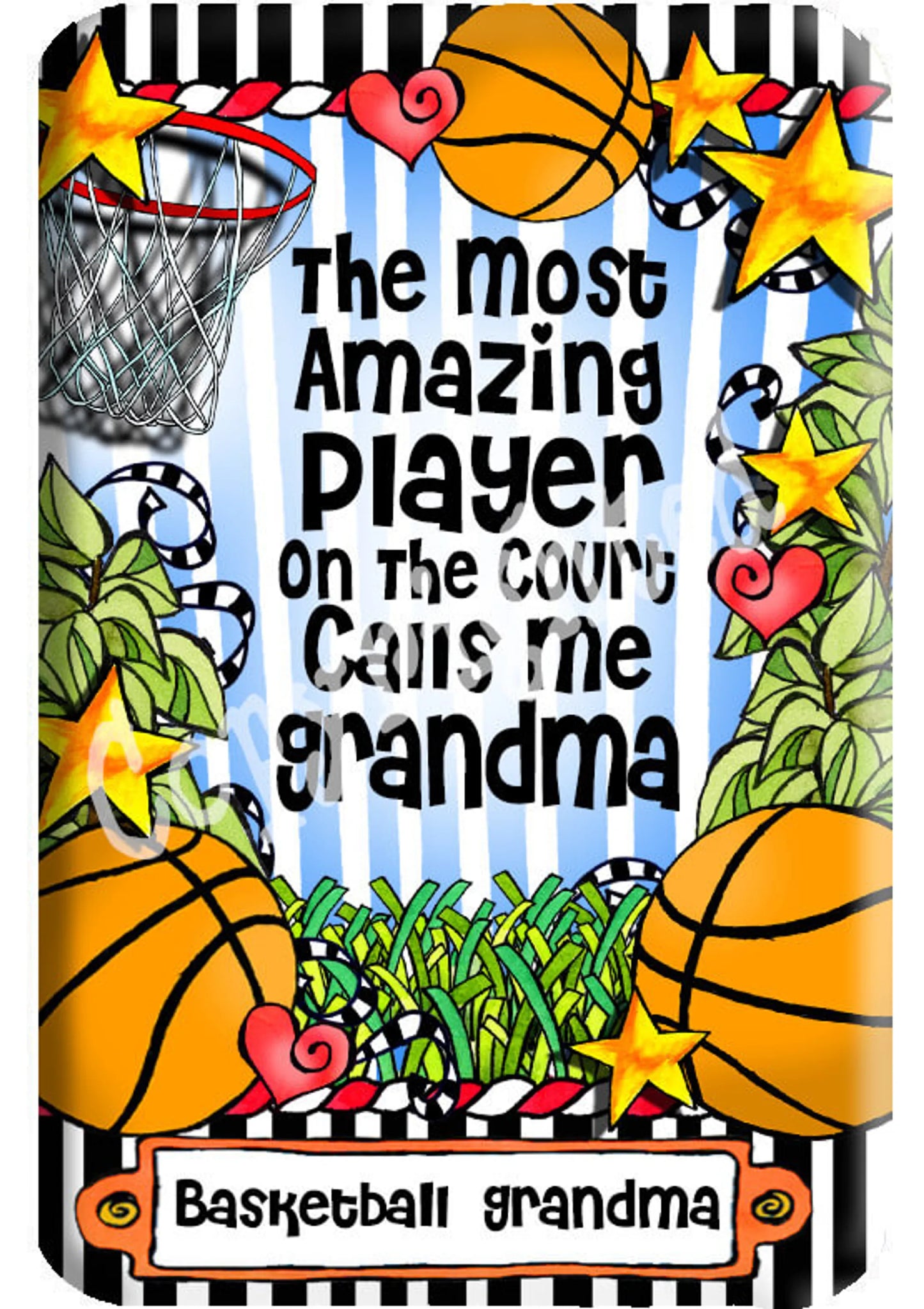 Basketball Family  Magnet