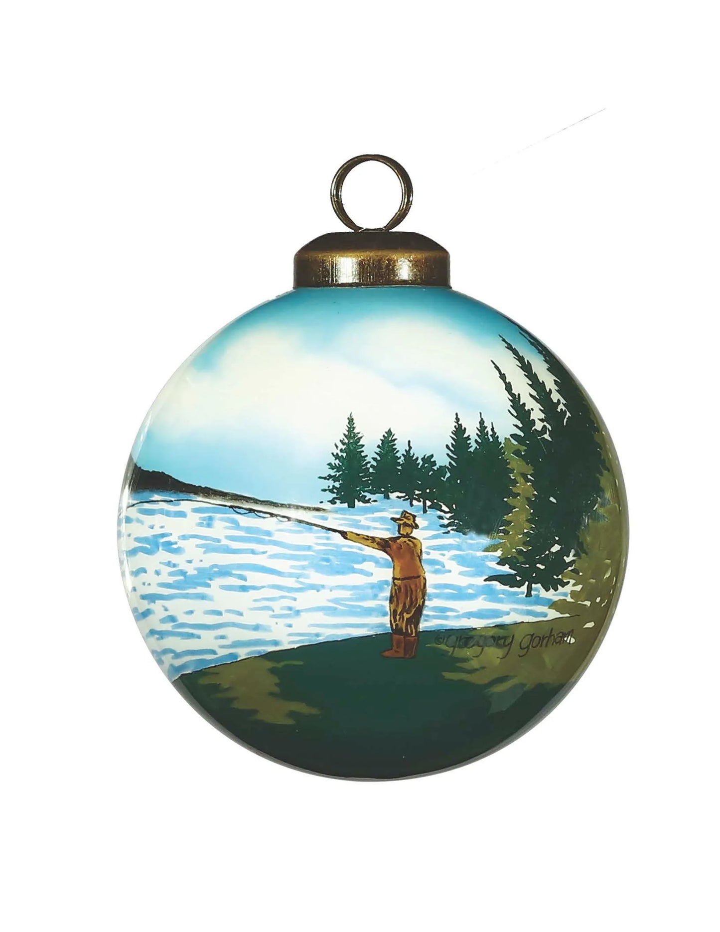 Washington Hand Painted Glass Ornament