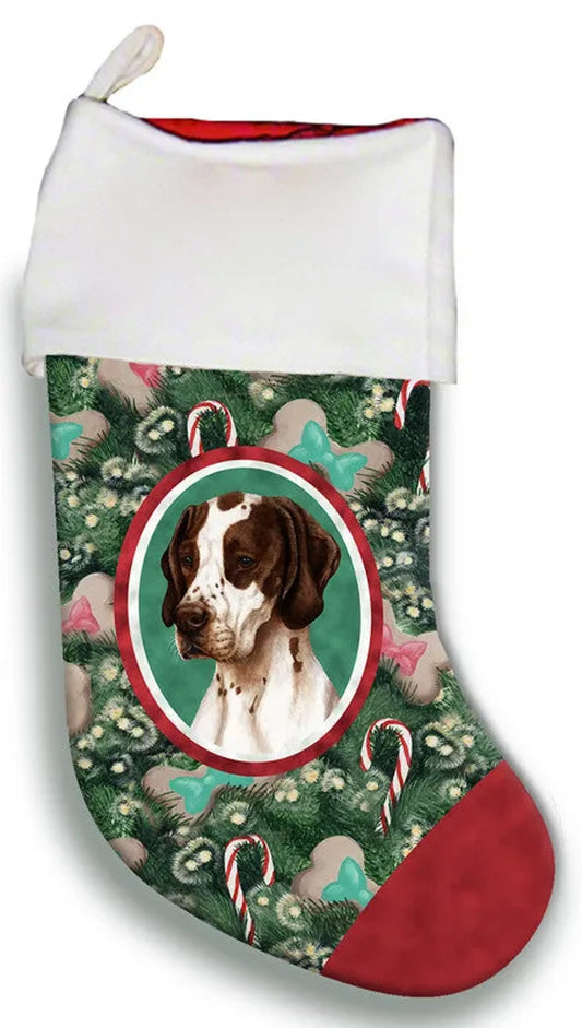 English Pointer Liver and White  - Best of Breed Christmas Stocking