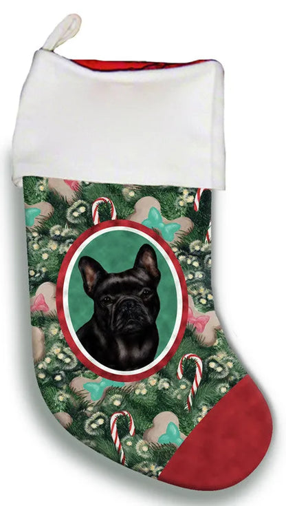 French Bulldog Black - Best of Breed Christmas Stocking