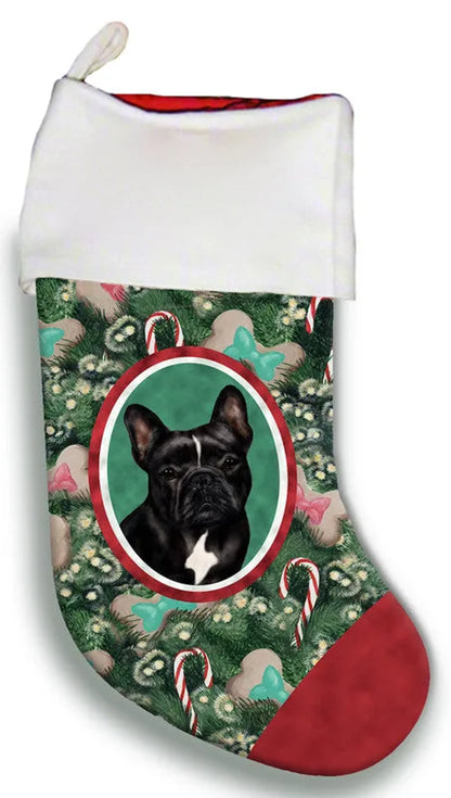 French Bulldog Black/White - Best of Breed Christmas Stocking