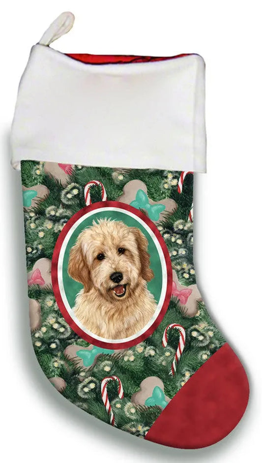 Goldendoodle Blonde - Best of Breed Christmas Stocking