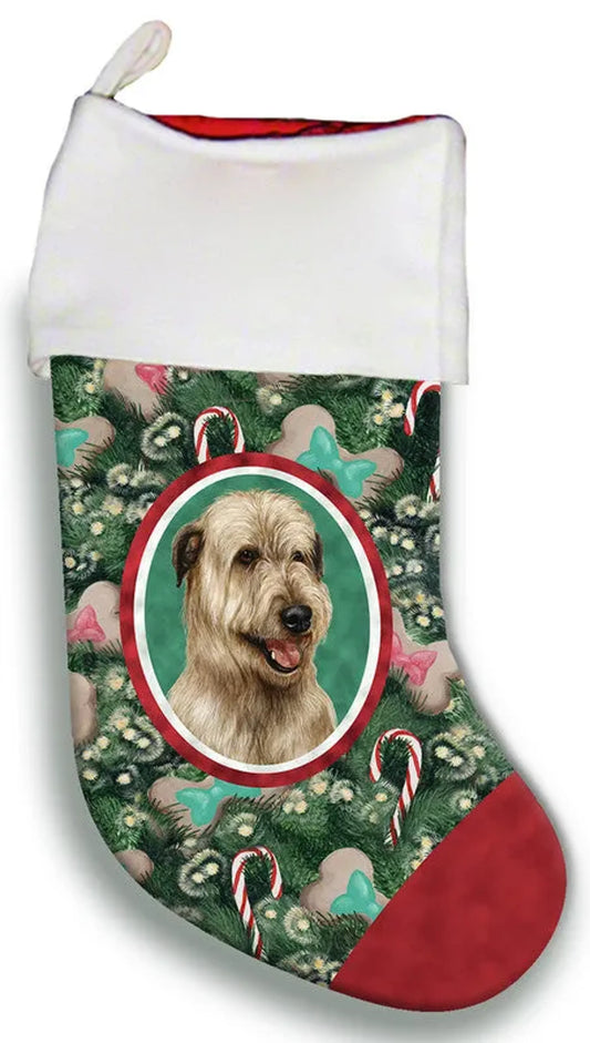 Irish Wolfhound Fawn - Best of Breed Christmas Stocking