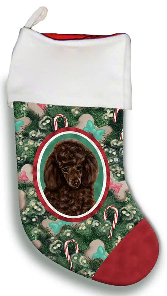 Poodle Chocolate- Best of Breed Christmas Stocking