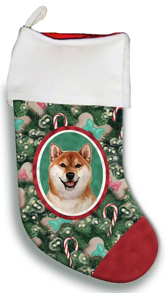 Shiba Inu Red- Best of Breed Christmas Stocking