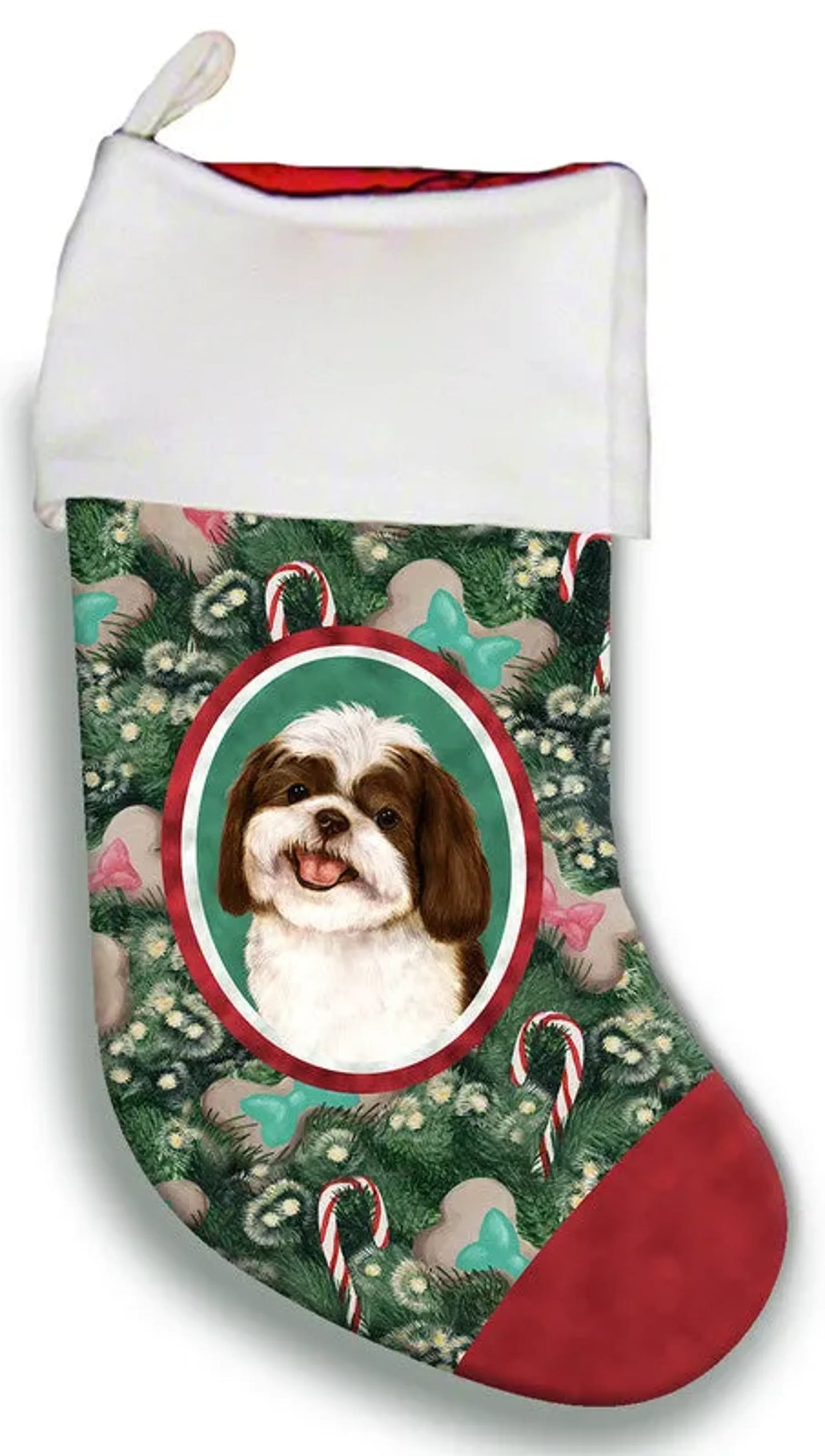 Shih Tzu Chocolate- Best of Breed Christmas Stocking