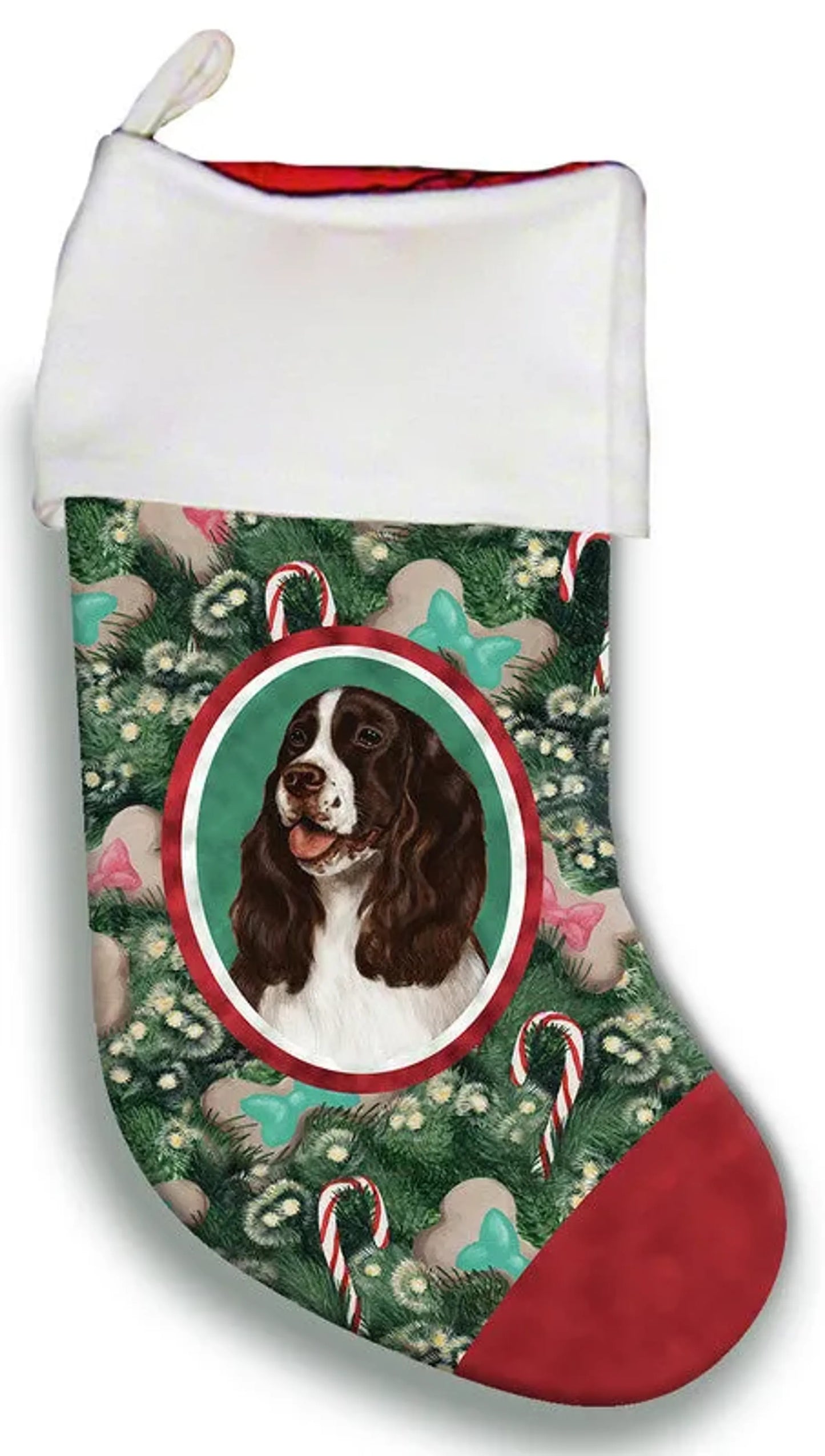 Springer Spaniel L/W- Best of Breed Christmas Stocking