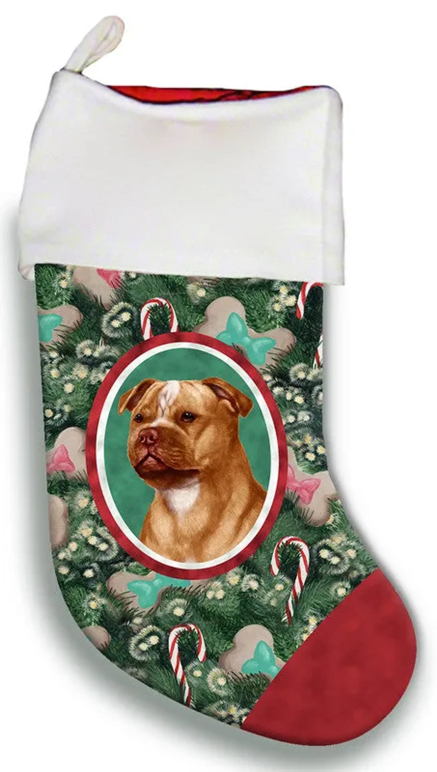 Staffordshire Bull Terrier Orange- Best of Breed Christmas Stocking