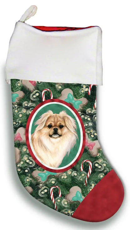 Tibetan Spaniel Cream- Best of Breed Christmas Stocking