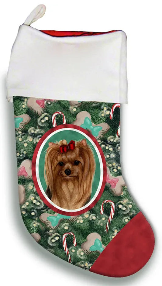 Yorkie Show Cut 2 -  Best of Breed Christmas Stocking