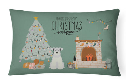 Christmas Everyone Dog Art Canvas Fabric Decorative Pillow