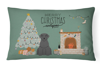 Christmas Everyone Dog Art Canvas Fabric Decorative Pillow