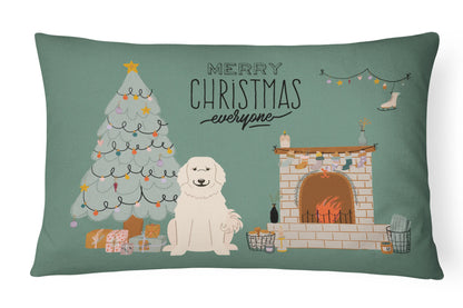 Christmas Everyone Dog Art Canvas Fabric Decorative Pillow