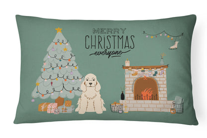 Christmas Everyone Dog Art Canvas Fabric Decorative Pillow