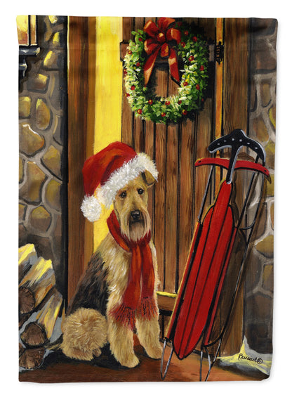 Christmas Dog Art Flag