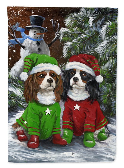 Christmas Dog Art Flag