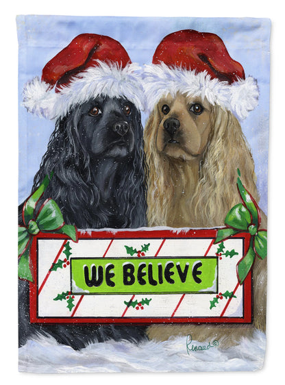 Christmas Dog Art Flag