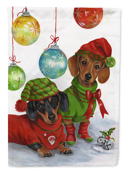 Christmas Dog Art Flag