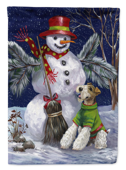 Christmas Dog Art Flag