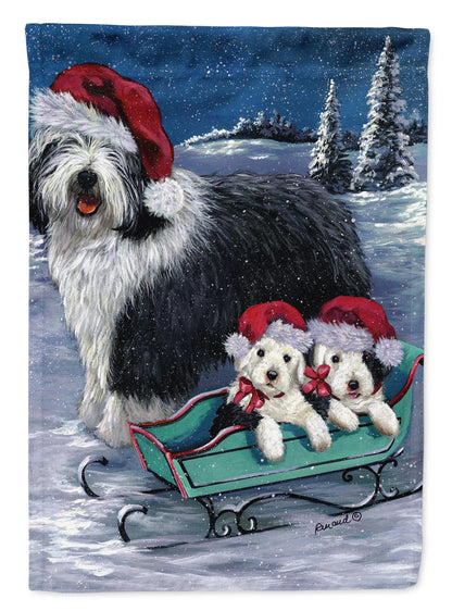 Christmas Dog Art Flag