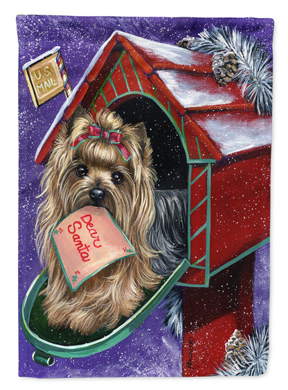 Christmas Dog Art Flag