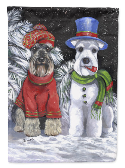 Christmas Dog Art Flag