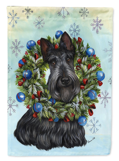 Christmas Dog Art Flag