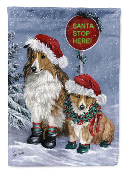 Christmas Dog Art Flag