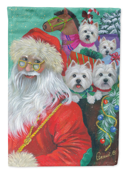 Christmas Dog Art Flag