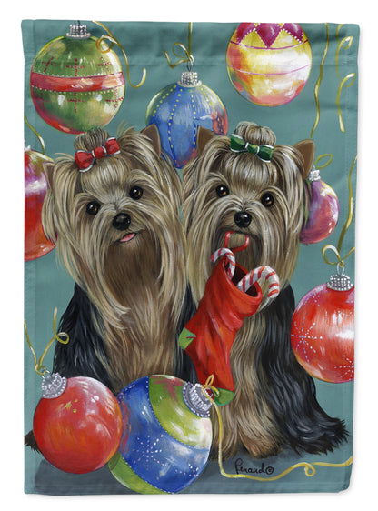 Christmas Dog Art Flag