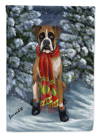 Christmas Dog Art Flag