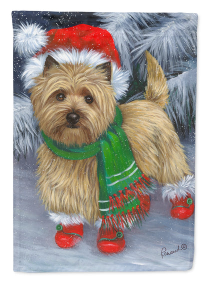 Christmas Dog Art Flag