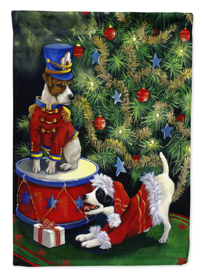 Christmas Dog Art Flag