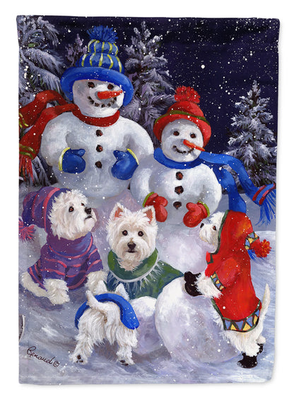 Christmas Dog Art Flag