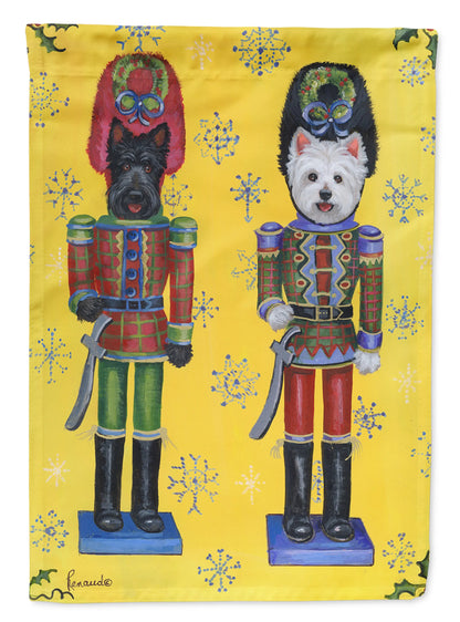 Christmas Dog Art Flag