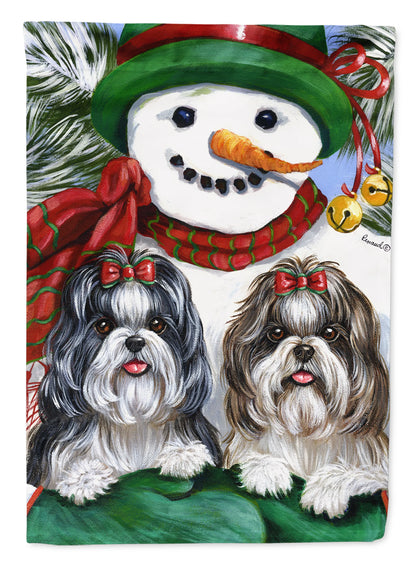 Christmas Dog Art Flag