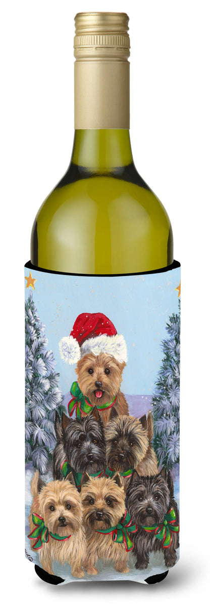 Christmas Dog Art Wine Bottle Hugger