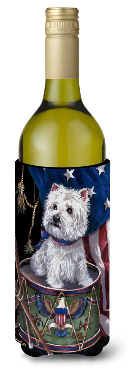 Christmas Dog Art Wine Bottle Hugger