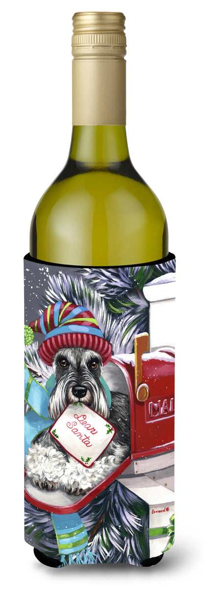 Christmas Dog Art Wine Bottle Hugger