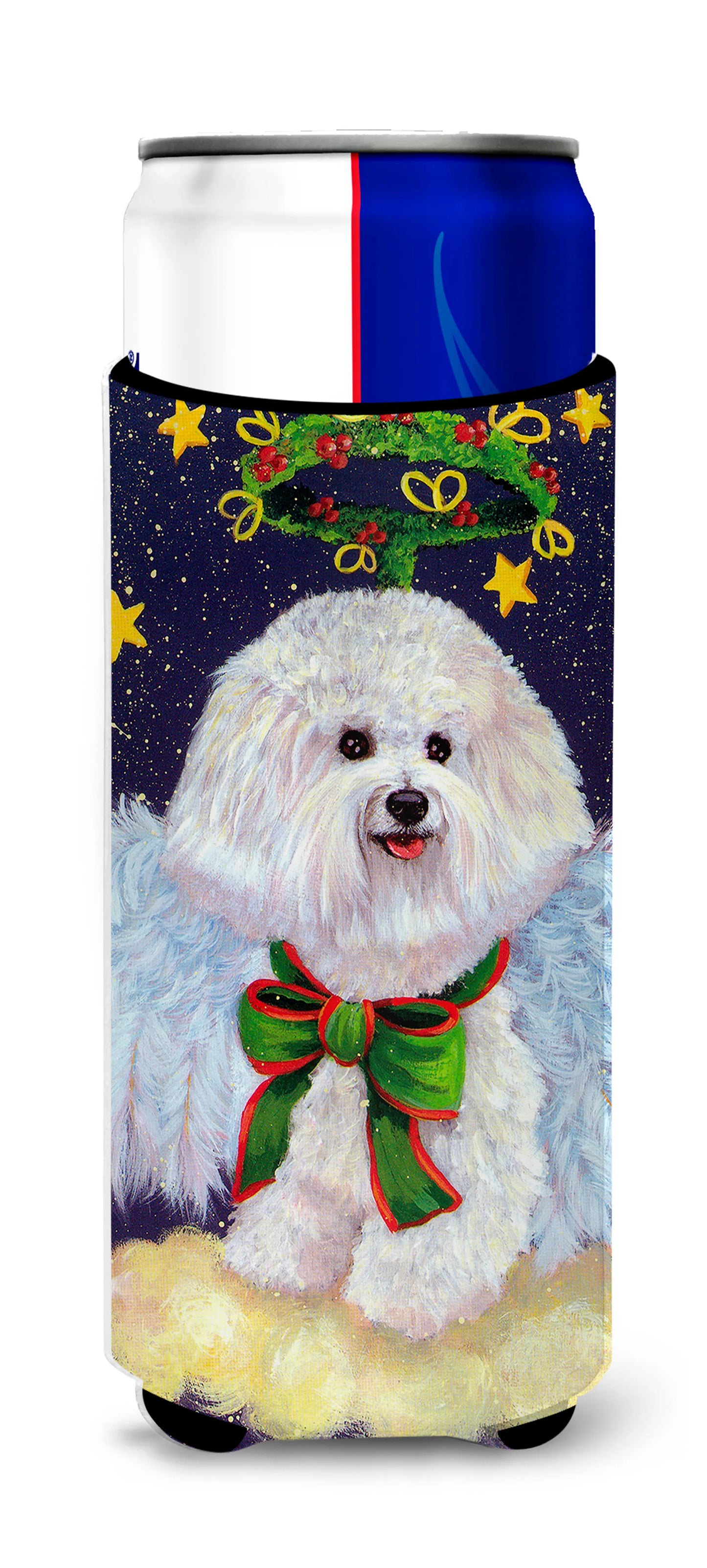 Christmas Dog Print Ultra Hugger for slim cans