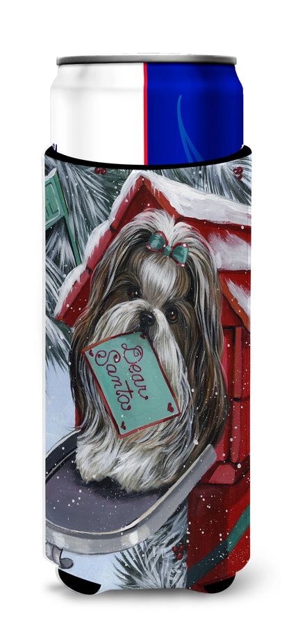 Christmas Dog Print Ultra Hugger for slim cans