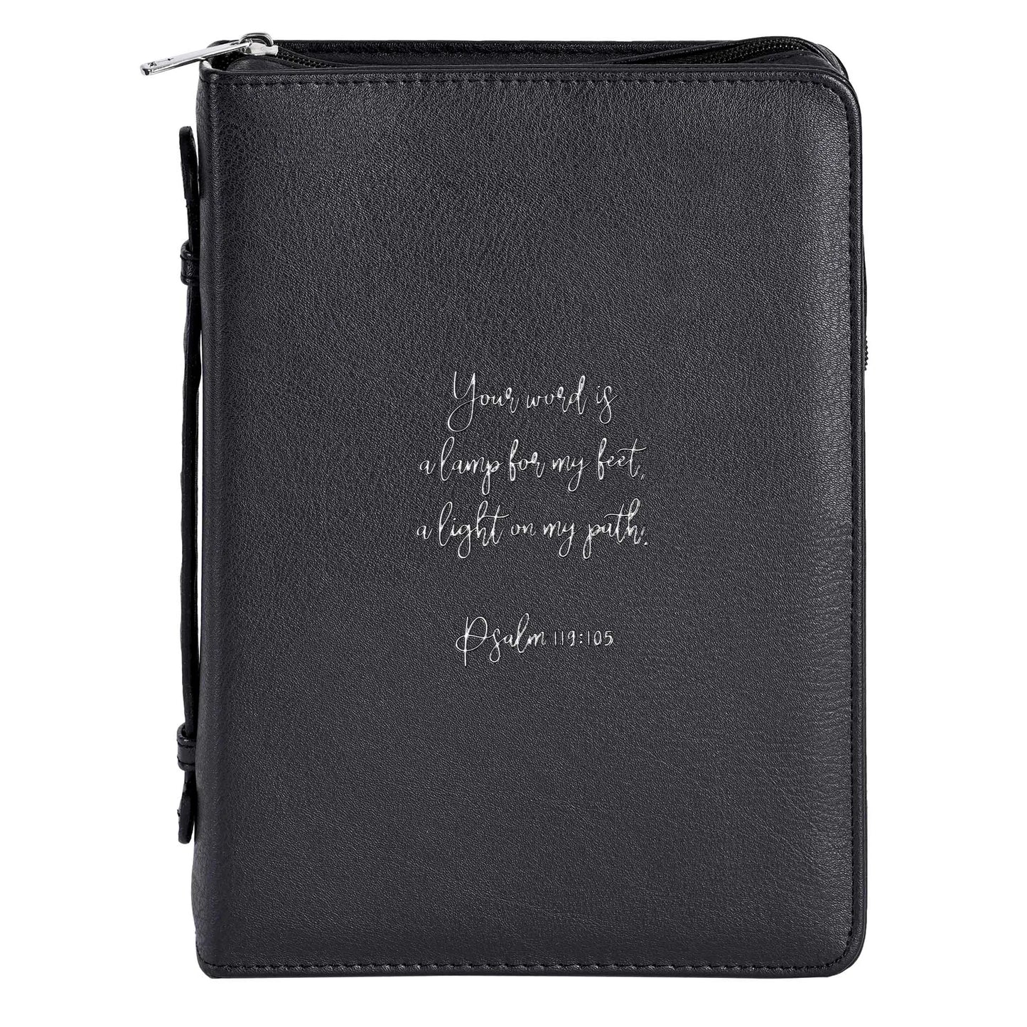 Bible Cover Your Word Black XL