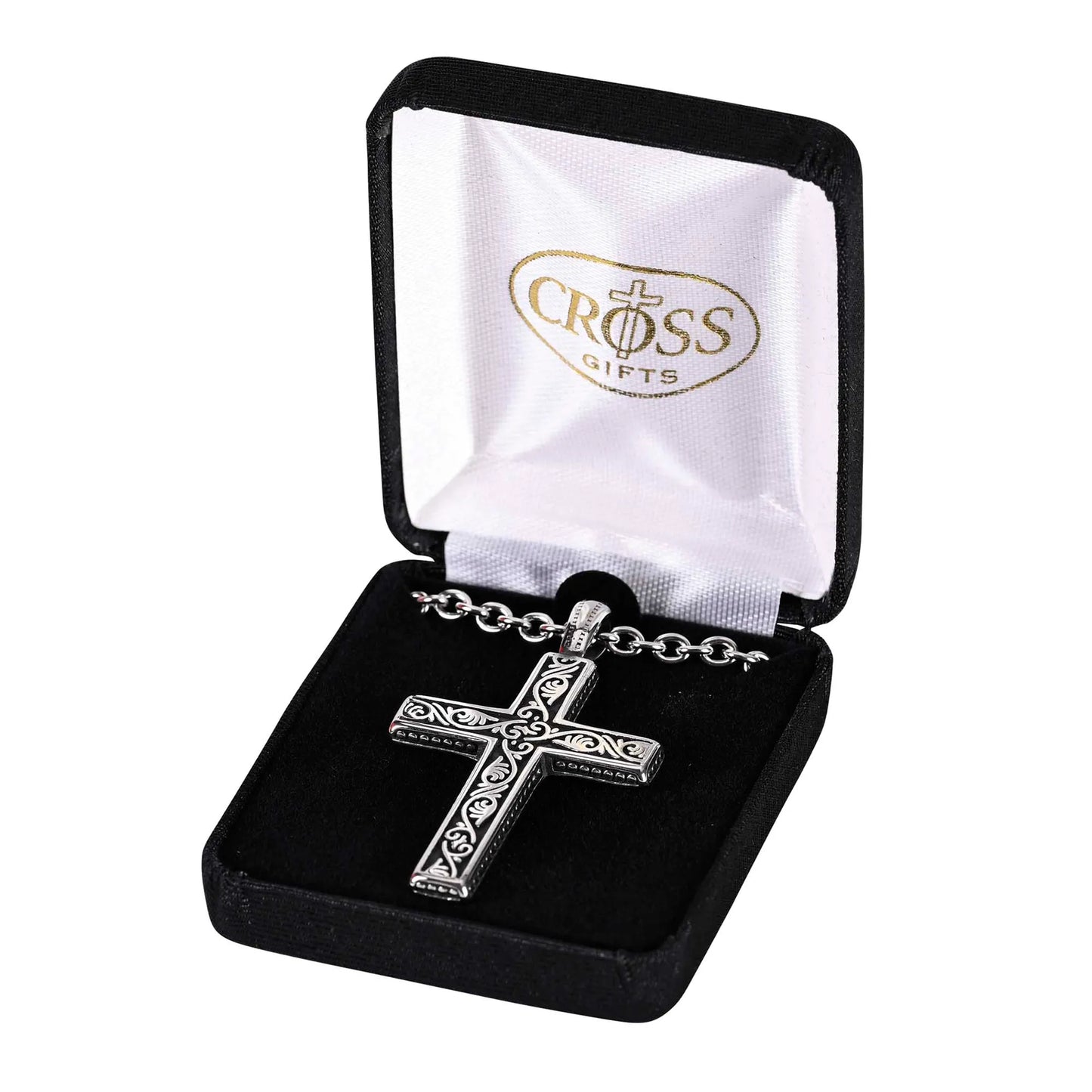 NK Stainless Steel Swirls Cross 24in