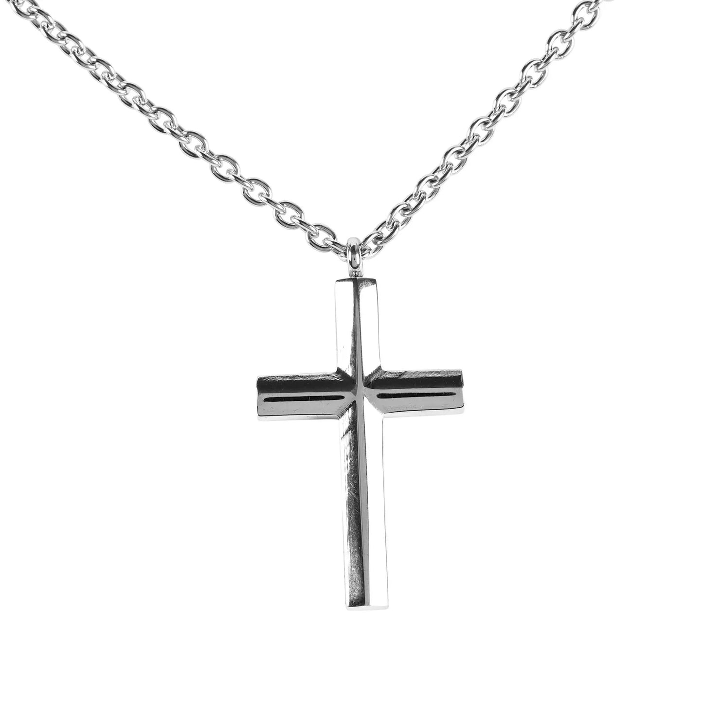 NK Stainless Steel Beveled Cross 24in ch